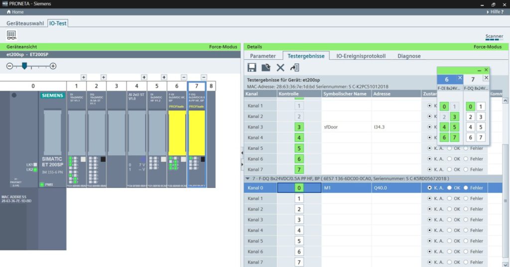 Profinet diagnose mit proneta